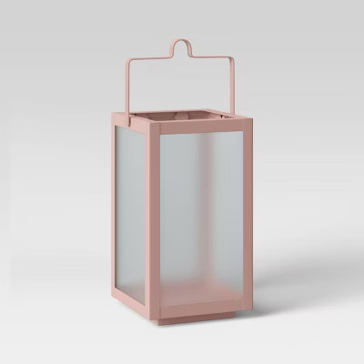 10" Rectangular Pillar Outdoor Lantern Candle Holder - Room Essentials™ | Target