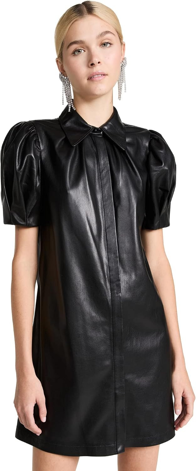 alice + olivia Women's Jem Vegan Leather Dress | Amazon (US)