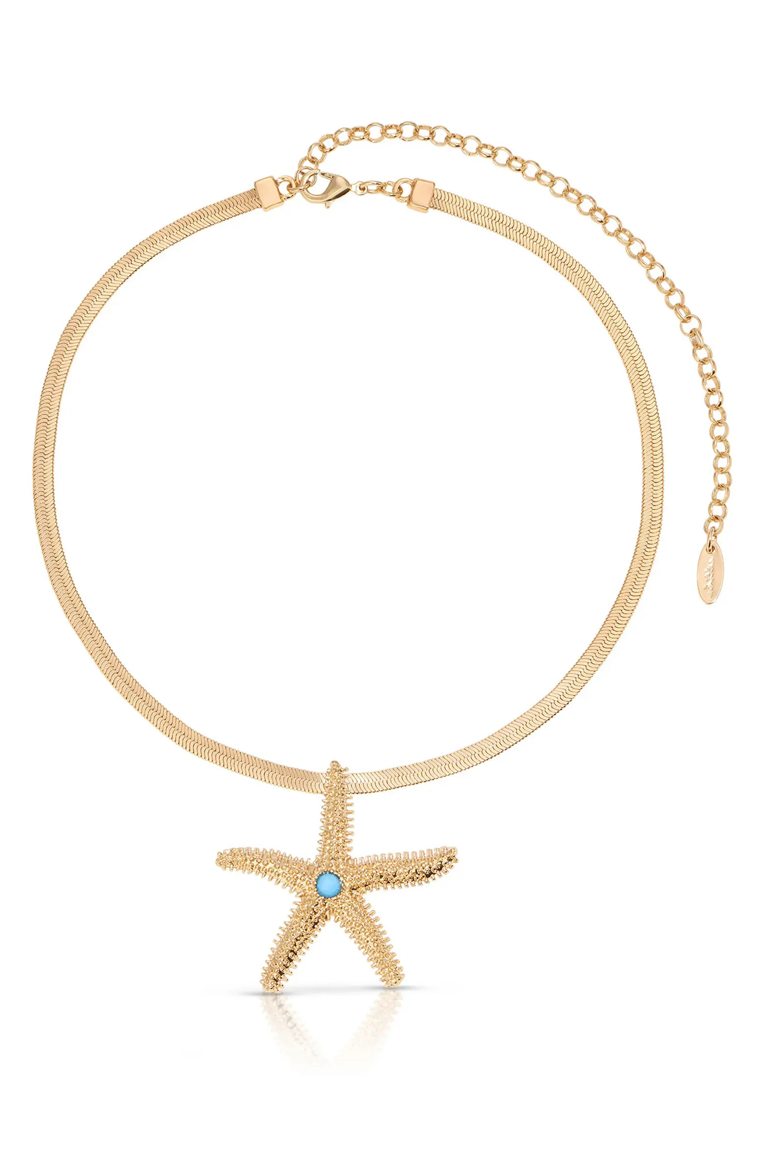 Mermaid Cove Starfish Pendant Necklace | Nordstrom