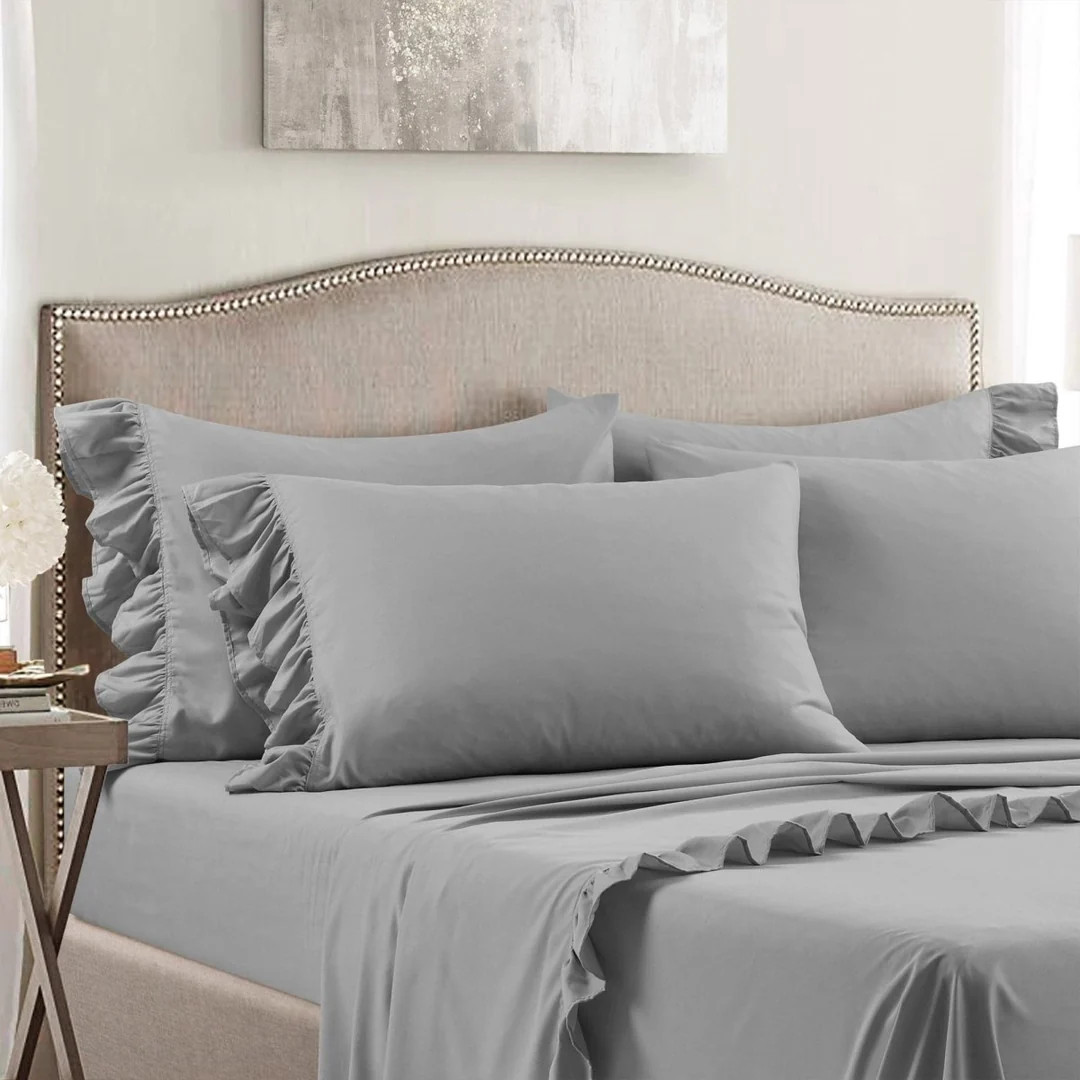 Reyna Ruffle Sheet Set | Lush Decor