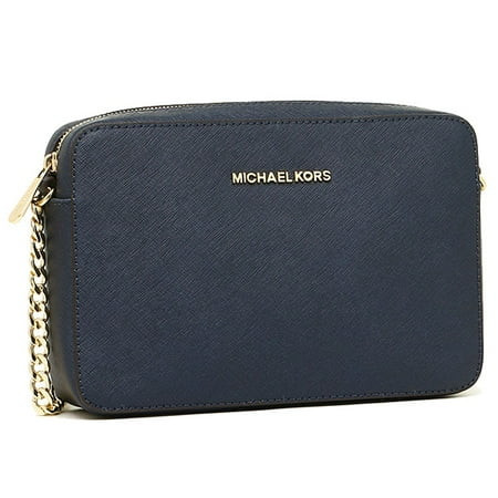 Jet Set Large Saffiano Leather Crossbody - Navy - 32S4GTVC3L-406 | Walmart (US)