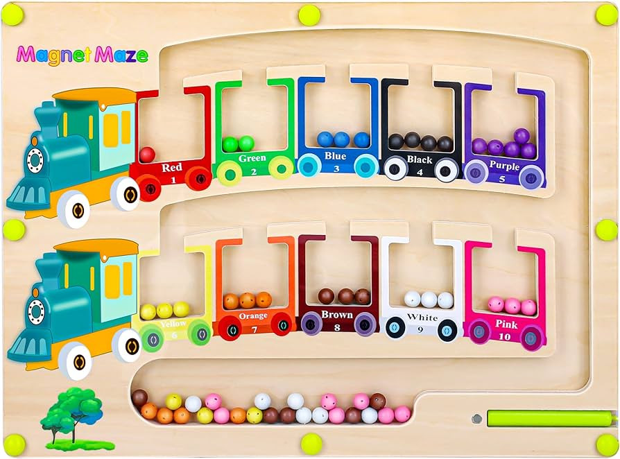 Vindany Juguetes Magnético de Madera Juguetes Educativos Montessori Juego de Combinación de Col... | Amazon (ES)