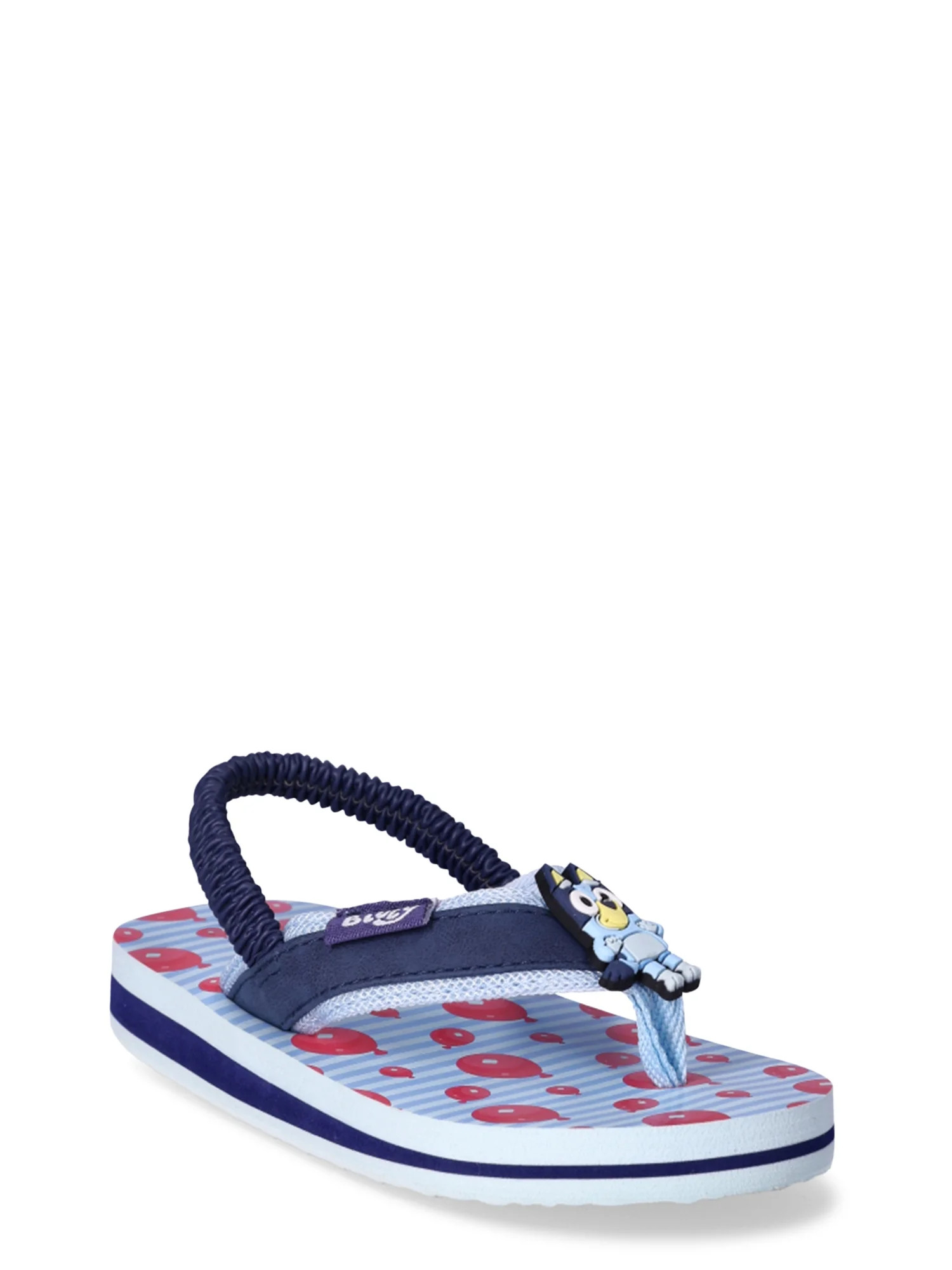 Bluey Toddler Boy Flip Flops with Heel Strap, Sizes 5/6-11/12 | Walmart (US)