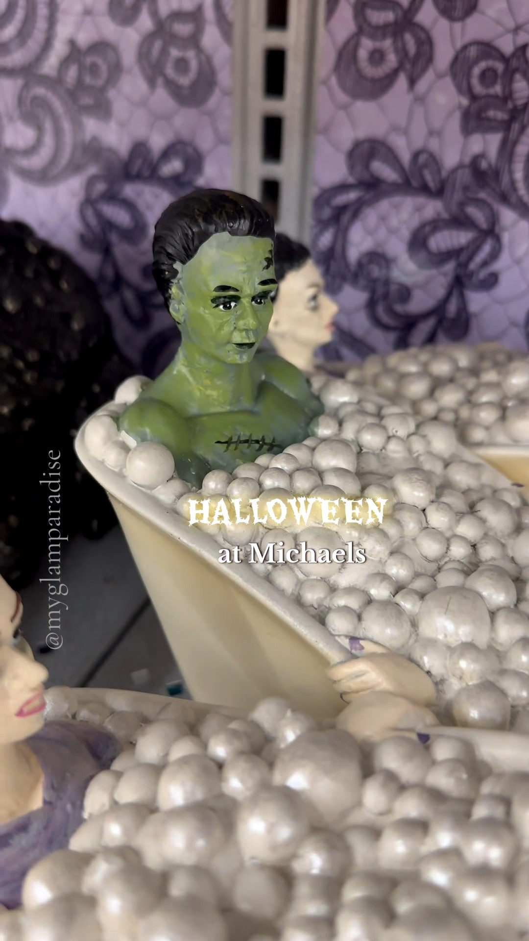 Halloween at Michaels 👻 Where shadows dance and glitter glows… #Halloween starts here ✨🖤 #halloweencountdown #halloweendecor #frankenstein 

#LTKHoliday #LTKHalloween #LTKSaleAlert