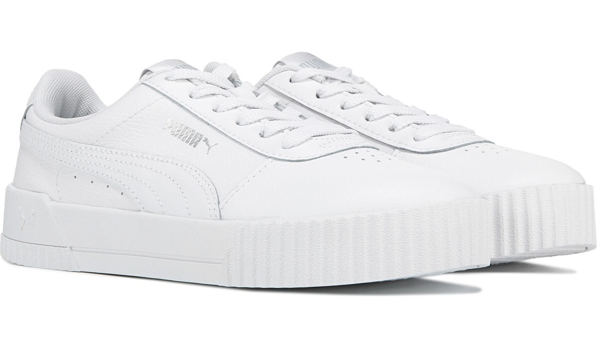 PUMA Women's Carina Court Sneaker White, Sneakers and Athletic Shoes, Famous Footwear | Famous Footwear