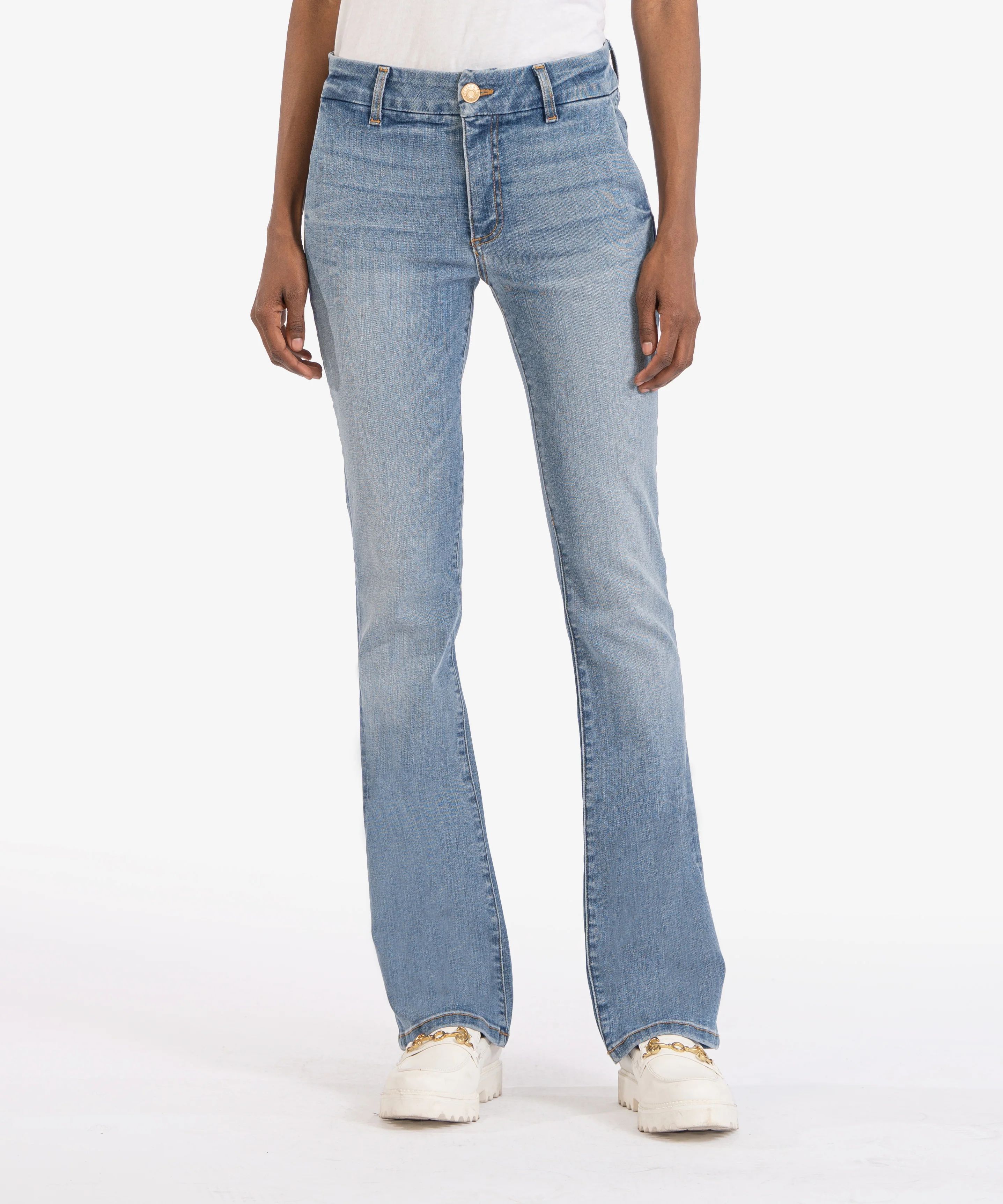 Natalie Mid Rise Trouser Bootcut (Moment Wash) - Kut from the Kloth | Kut From Kloth