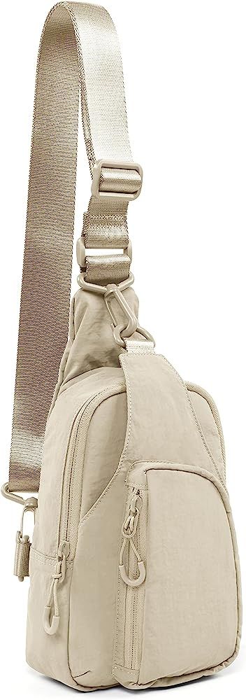 ODODOS Daily Sling Bag with Adjustable Straps Crossbody Chest Bag Lightweight Small Backpack for ... | Amazon (US)