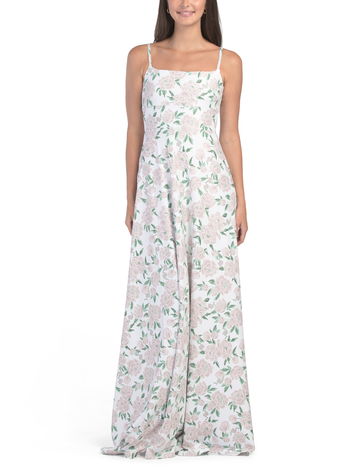 Sleeveless Floral Gown | TJ Maxx