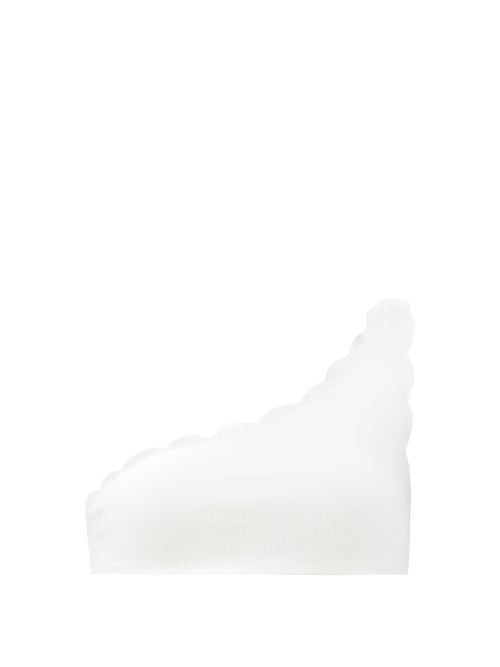 Marysia - Santa Barbara Scallop-edged Bikini Top - Womens - White | Matches (US)