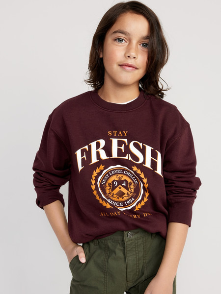 Crew-Neck Graphic Sweatshirt for Boys | Old Navy (US)