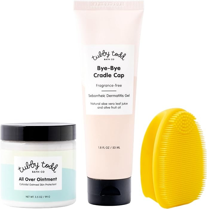 TUBBY TODD Cradle Cap Baby Hair Treatment Kit - Includes Bye-Bye Cradle Cap Gel, Cradle Cap Silic... | Amazon (US)