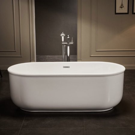 Vintage Tub & Bath Taft 59 Inch Acrylic Double Ended Freestanding Tub - No Faucet Drillings | Walmart (US)