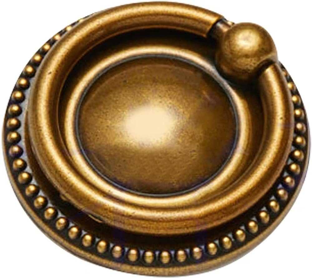 skohom 8 Pack Ring pulls,2" Antique Ring Drawer pulls,Ring Cabinet Cupboard pulls with Round Plate,D | Amazon (US)