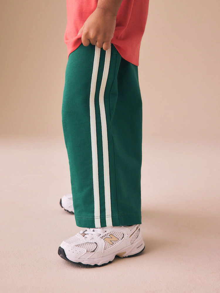 Green Wide Leg Side Stripe Joggers (3mths-7yrs) | Next US