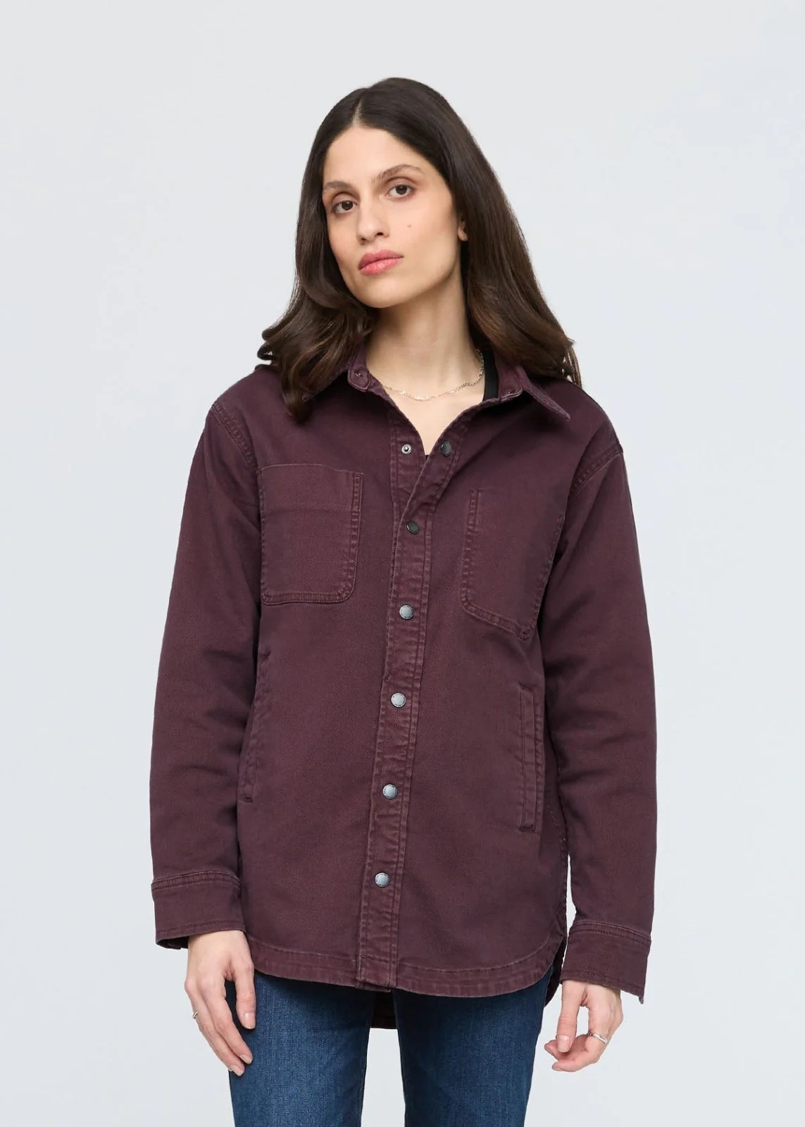 LuxTwill Overshirt -  Raisin | DUER