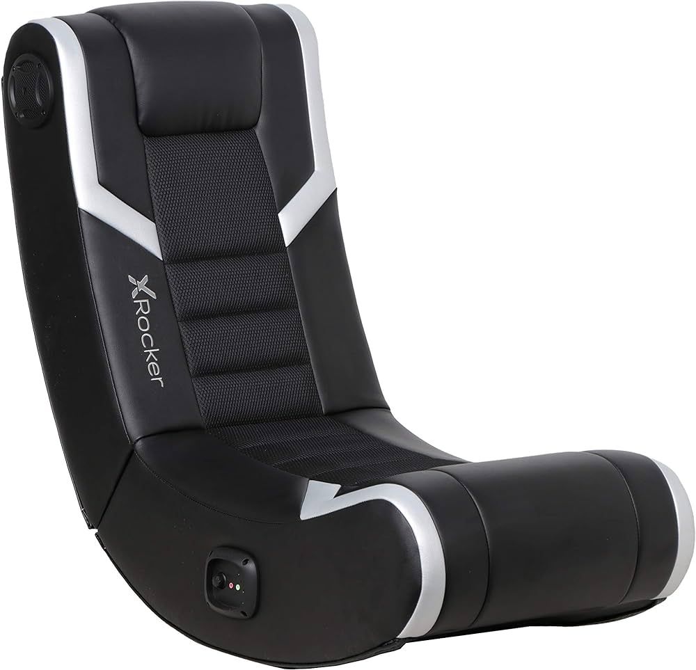 Floor Rocking Gaming Chair, Headrest Mounted Bluetooth Speakers for Audio, Compatible with All Ma... | Amazon (US)