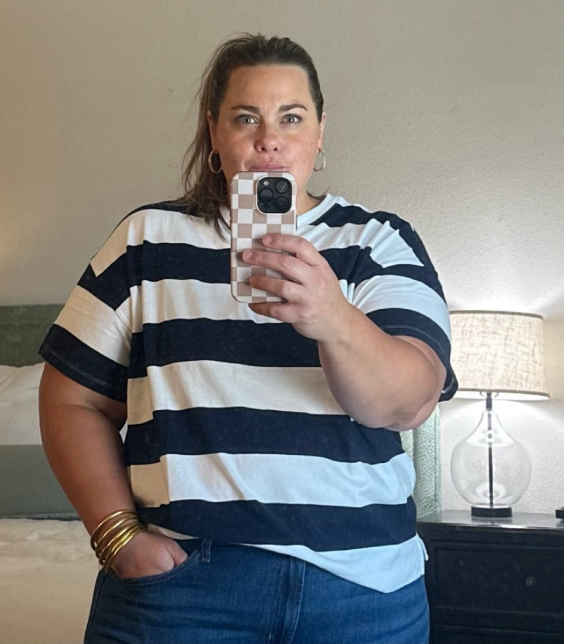 These Old Navy tops are so good. I love the longer sleeve and looser arm. If you have bigger arms or like arm coverage- run! They are on sale!

#LTKFindsUnder50 #LTKPlusSize #LTKSaleAlert
