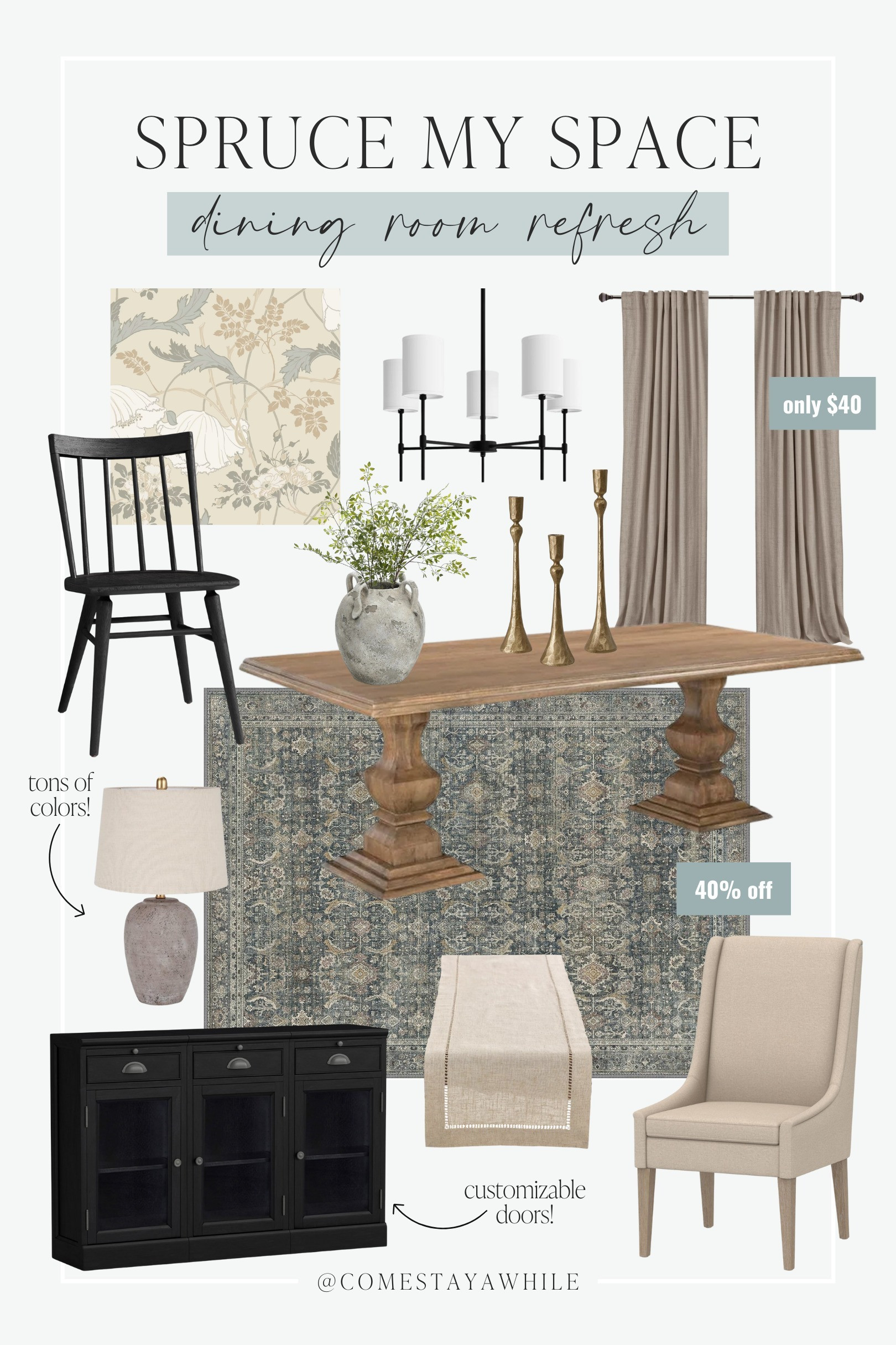 Welcome back to Spruce My Space! A series where I take pictures of your space and design them as if they were mine! 

Dining Room Design | Dining Room Decor | Interior Design | Home Decor 

Come Stay Awhile, Spruce My Space, Amanda Vernaci 

 #LTKHome