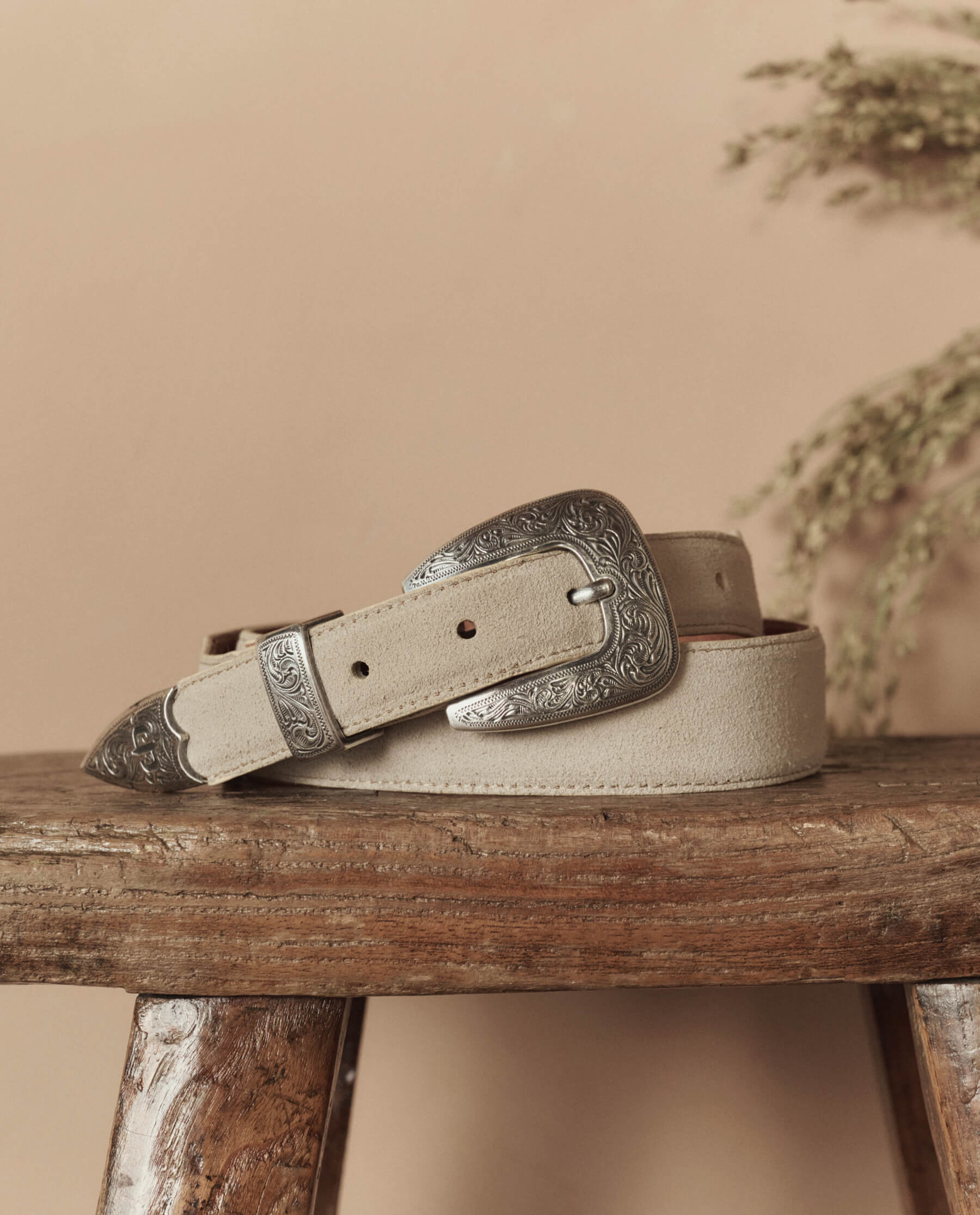 Stetson & THE GREAT. The Western Narrow Belt. -- Cream With Silver | THE GREAT.
