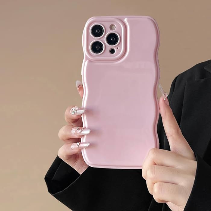 FABSPARK Phone Case for iPhone 16 Pro Case,Simple Wave Design Wavy Frame Soft Silicone Aesthetic ... | Amazon (US)