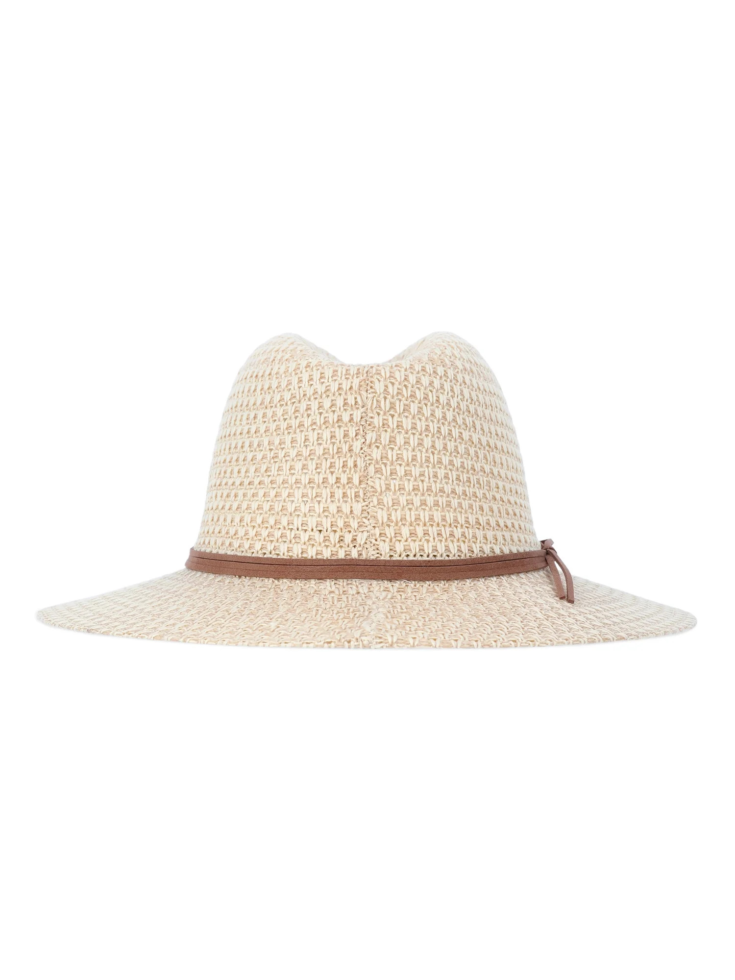Time and Tru Women's Open Stitch Panama Hat | Walmart (US)