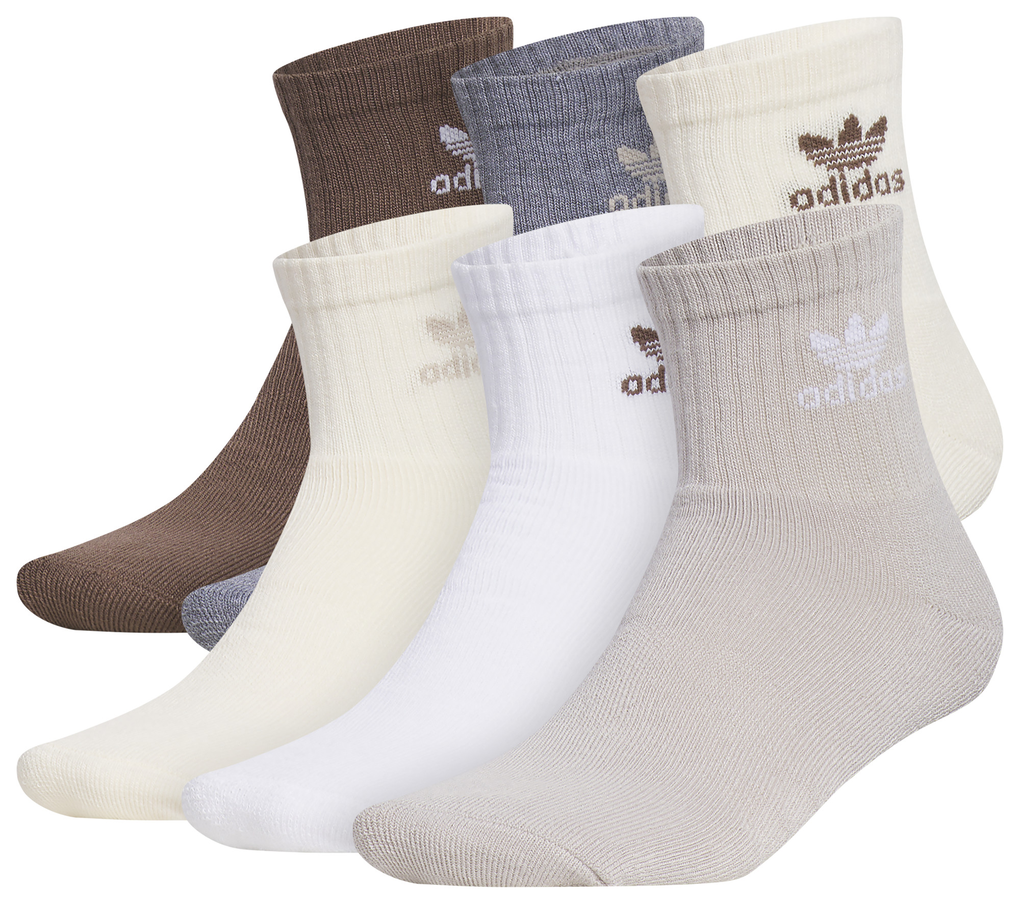 adidas Originals Trefoil 6 Pack Quarter Socks | Foot Locker (US)