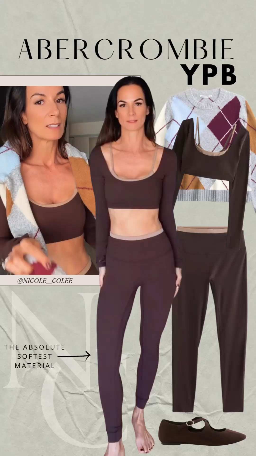 #AbercrombiePartner My fall wardrobe apparently includes matching activewear, and I’m completely on board. 🤎

This chocolate-brown YPB set from Abercrombie has the prettiest contrast details, a long-sleeve scoop-back top with thumbholes, and matching leggings. Add the argyle sweater over your shoulders for a little extra fall personality. 💁🏻‍♀️

Shop the pieces below!

#LTKfitnessgoals #LTKdayinmylife