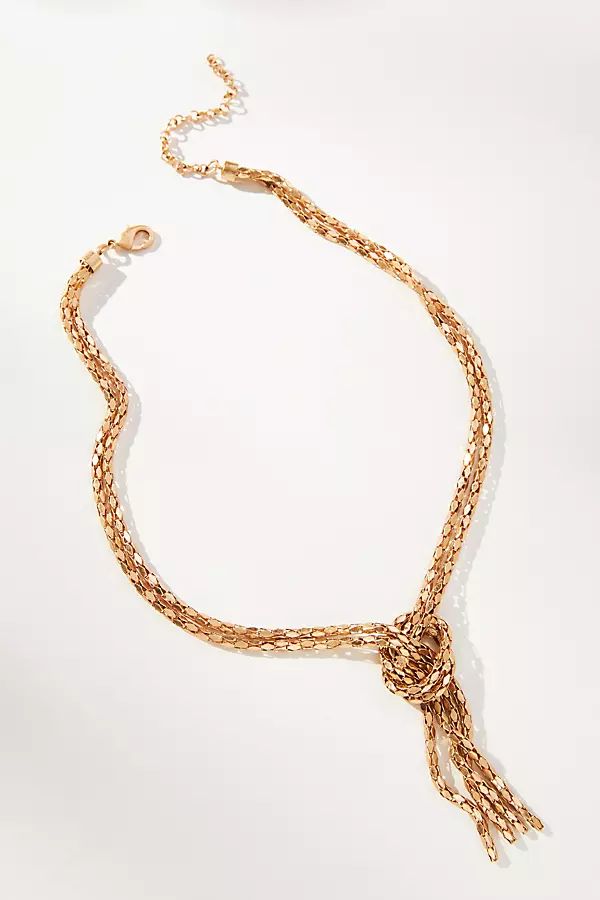 The Restored Vintage Collection: Braided Knotted Necklace | Anthropologie (US)