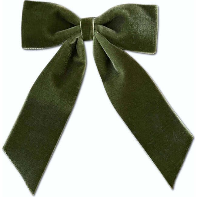 Big Velvet Bow, Loden | Maisonette