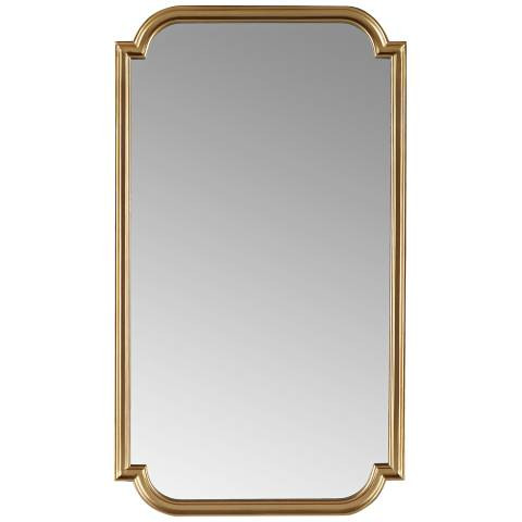 Madison Park Gold Adelaide Gold Scalloped Wood Wall Mirror - #1923E | Lamps Plus | Lamps Plus