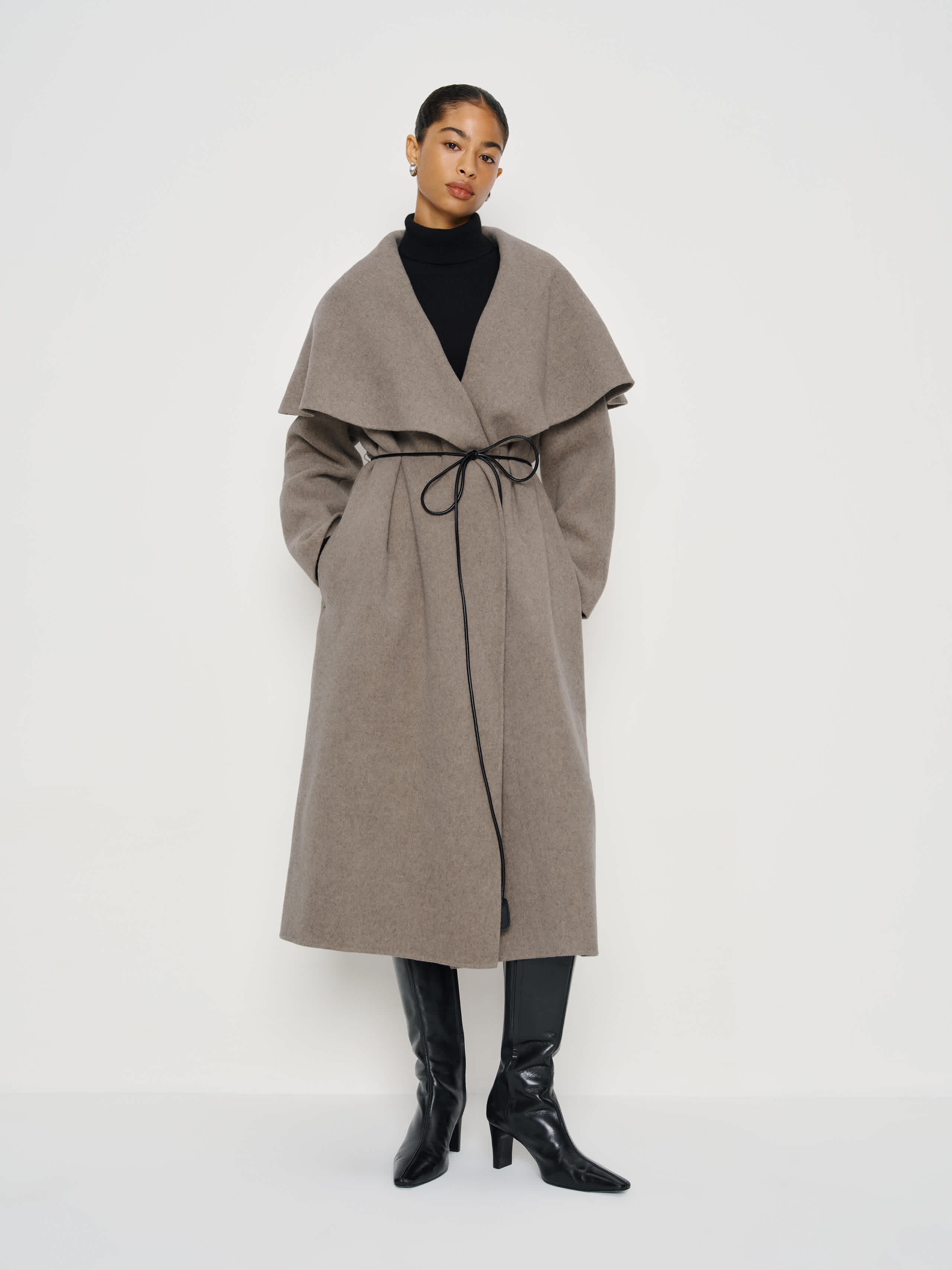 Reformation Kay Double Faced Coat Grey Medium | Reformation (Global)