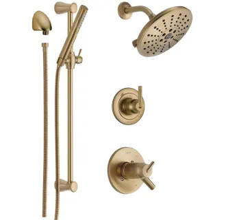Trinsic Thermostatic Shower System with Shower Head, Shower Arm, Hand Shower, Slide Bar, Hose, Va... | Build.com, Inc.