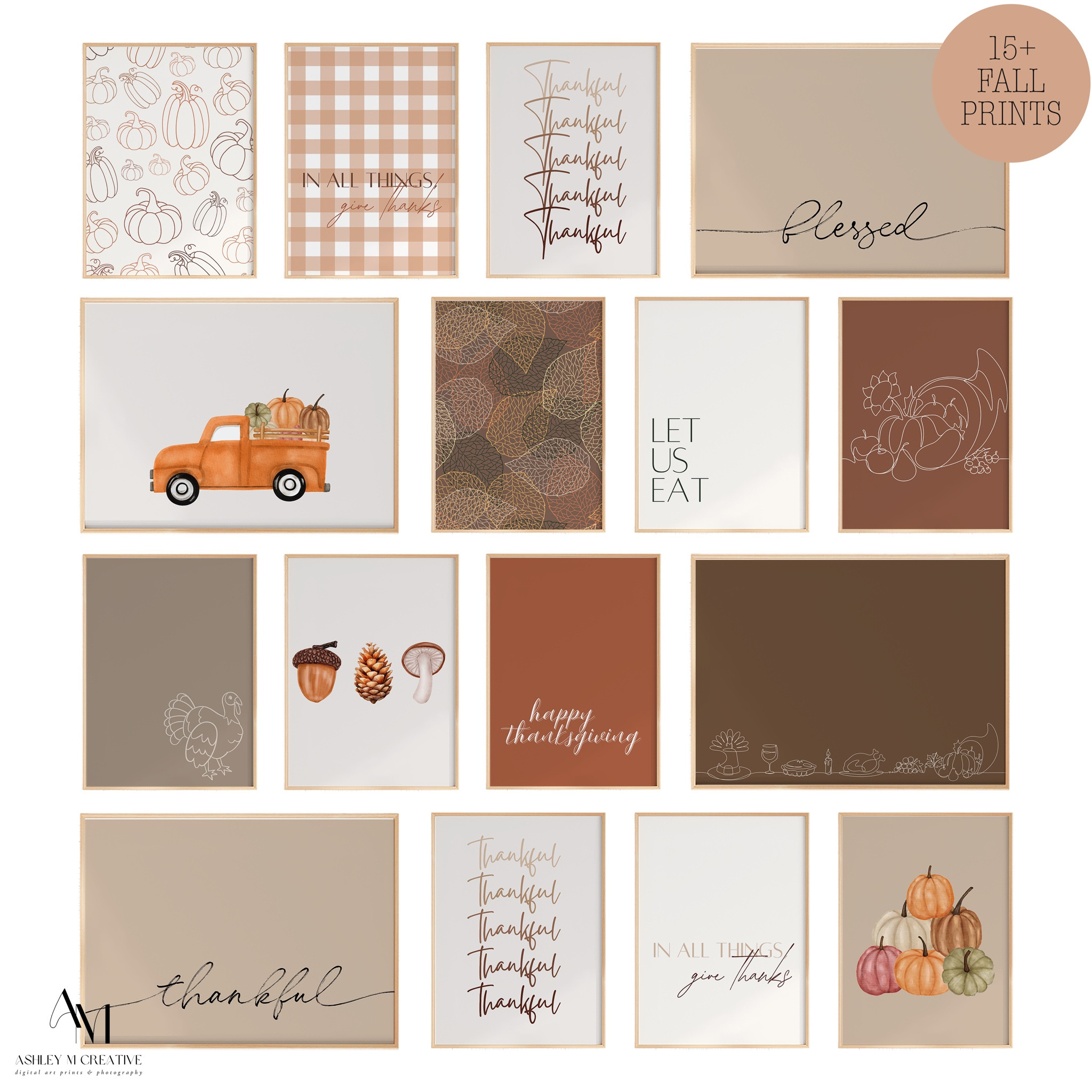 15+  Fall Digital Art | Thanksgiving Modern Gallery Prints | Neutral Pumpkins, Quotes, Line Art | Instant Download

#LTKSeasonal #LTKFallSale #LTKHalloween