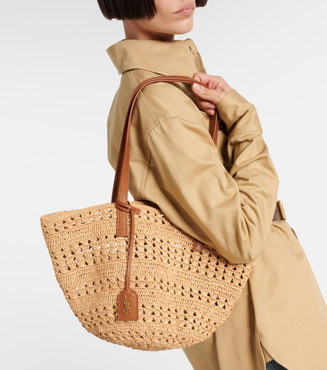 Panier Small raffia basket bag | Mytheresa (US/CA)