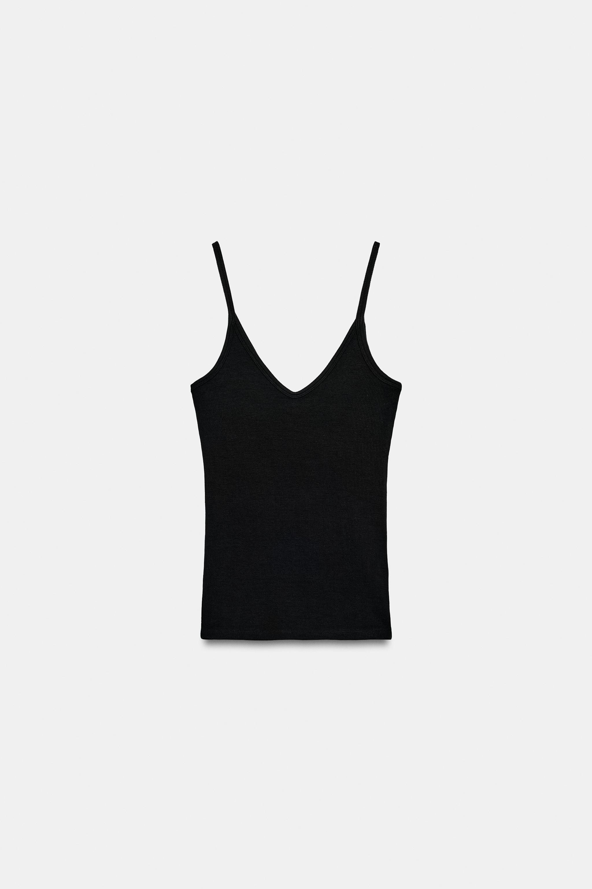 RIBBED STRAPPY TOP | Zara UK