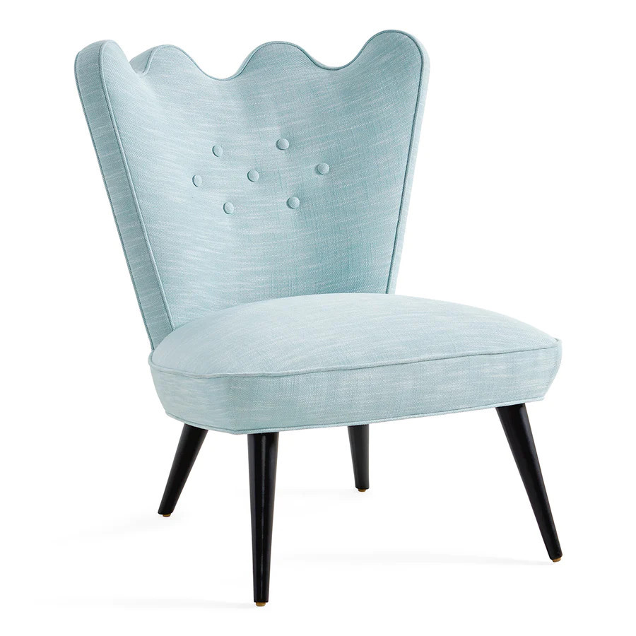 Ripple Slipper Chair in Amalfi Surf | Jonathan Adler US
