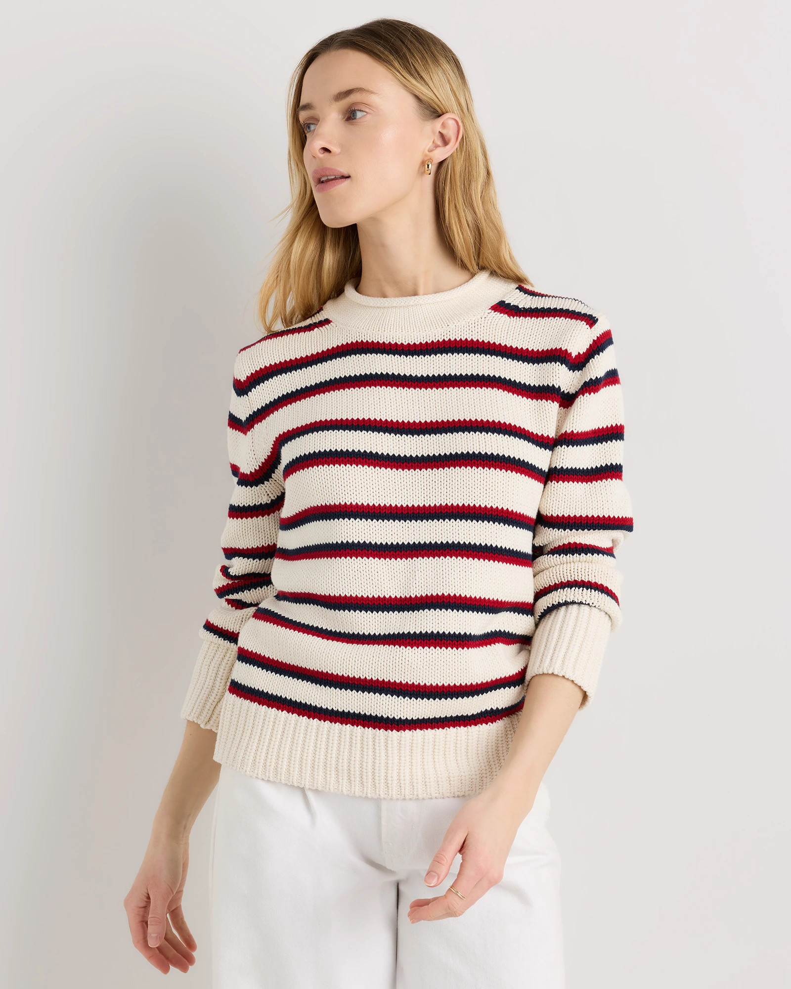 100% Organic Cotton Roll Neck Sweater | Quince