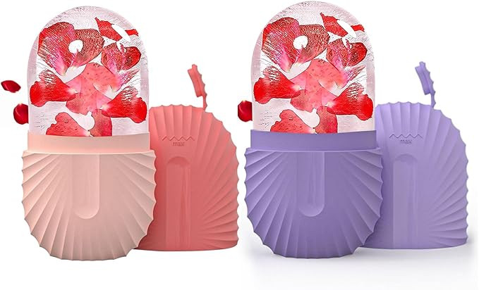 2Pcs Ice Face Roller, Reusable Silicone Mold Face Massage Eye Facial Beauty Skin Care Tools Apply... | Amazon (US)