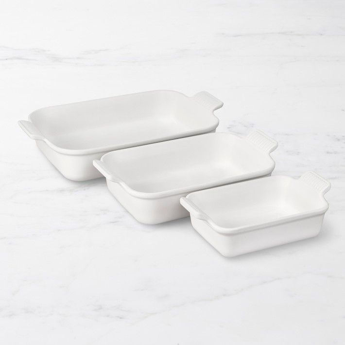 Le Creuset Heritage Open Rectangular Dishes, Set of 3 | Williams-Sonoma