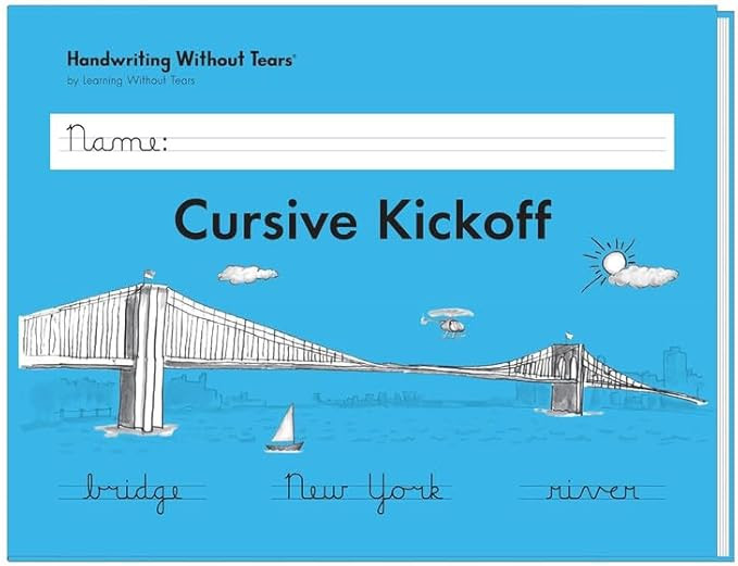 Cursive Kickoff, Student Workbook, Age 7+, 2nd Grade+, Print and Cursive Handwriting Practice, Wr... | Amazon (US)