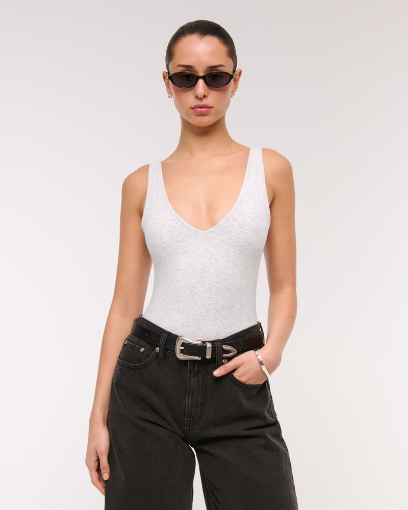 Bra-Free Plunge Bodysuit | Abercrombie & Fitch (UK)