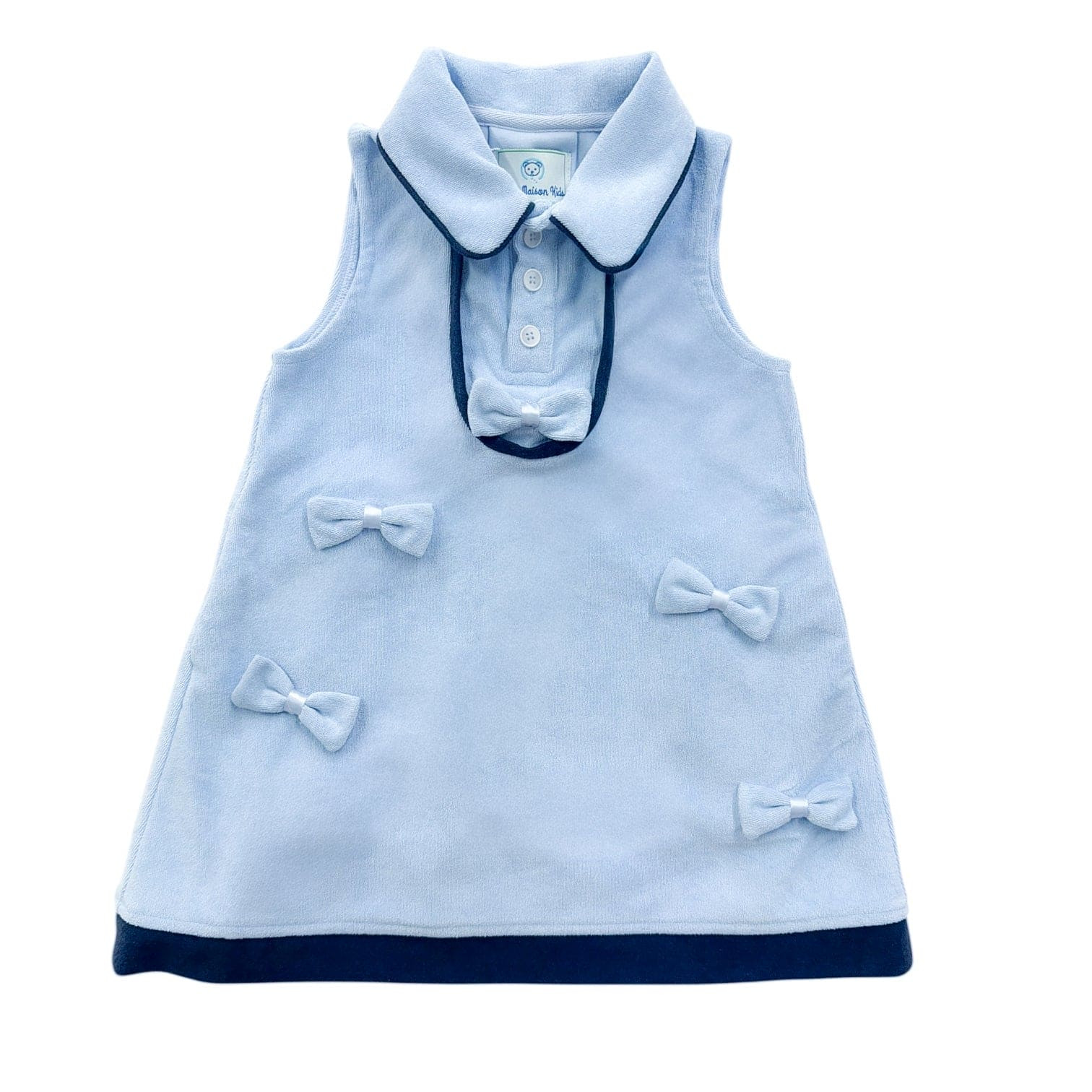 Terry Baby Blue Dress | petite maison kids