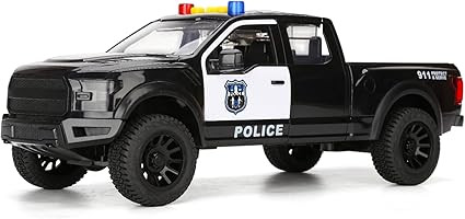 SASBSC Police Car Toy Big Pickup Truck Toys for 3+ Year Old Boys with Sound and Light Friction Po... | Amazon (US)