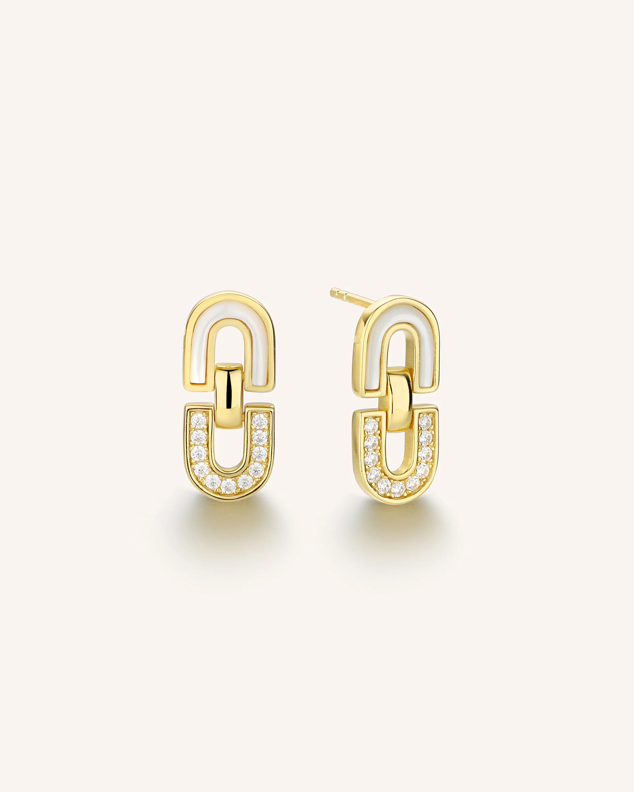 Ellipse Link Earrings | PEACHMIND