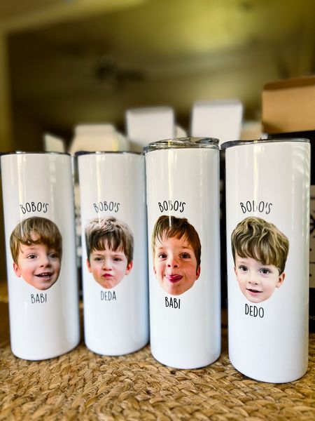The best gifts for the whole family! Are you kidding me? We’re flying to Europe visit our whole family and I have these ase a gifts for grandma’s and grandpa’s. I LOVE THEM ALL!! Type Press Leaugue Personalized baby 20 oz. skinny tumbler. 

#LTKFamily #LTKKids #LTKFindsUnder50
