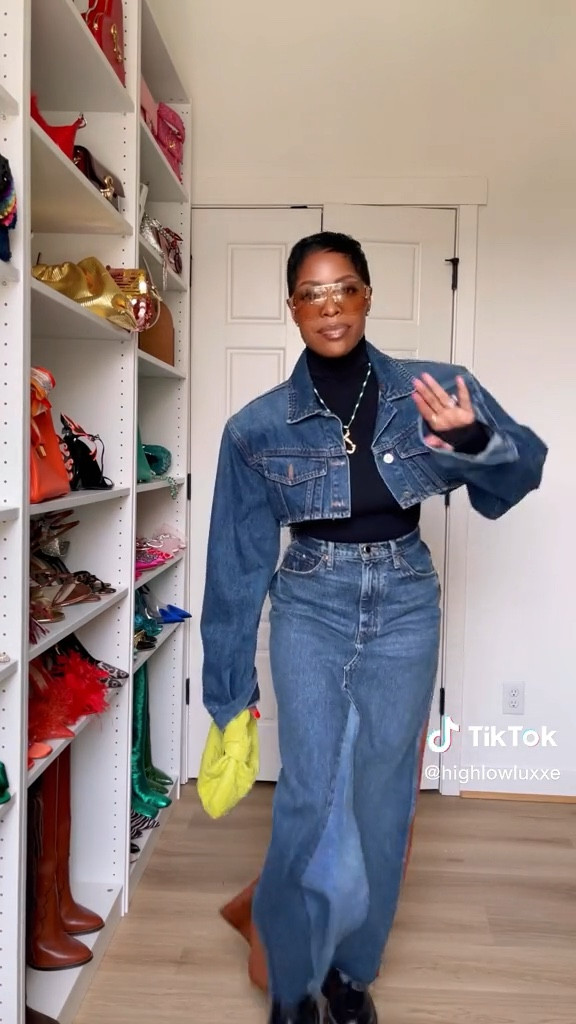 #OOTD #DenimMidiskirt #Bottega 

#LTKitbag #LTKstyletip #LTKfit