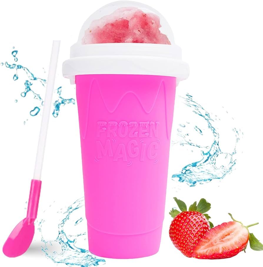 Magic Slushy Maker Squeeze Cup Slushie Maker, Homemade Milk Shake Maker Cooling Cup Squee DIY Bir... | Amazon (US)