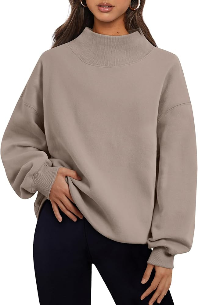 Trendy Queen Womens Oversized Sweatshirts Mock Neck Pullover Long Sleeve Tops Fall Fashion Outfit... | Amazon (US)