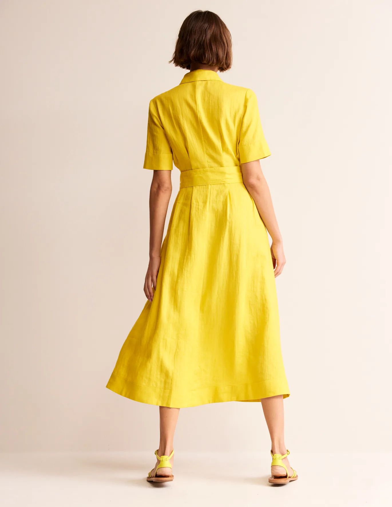 Louise Linen Midi Shirt Dress | Boden (US)