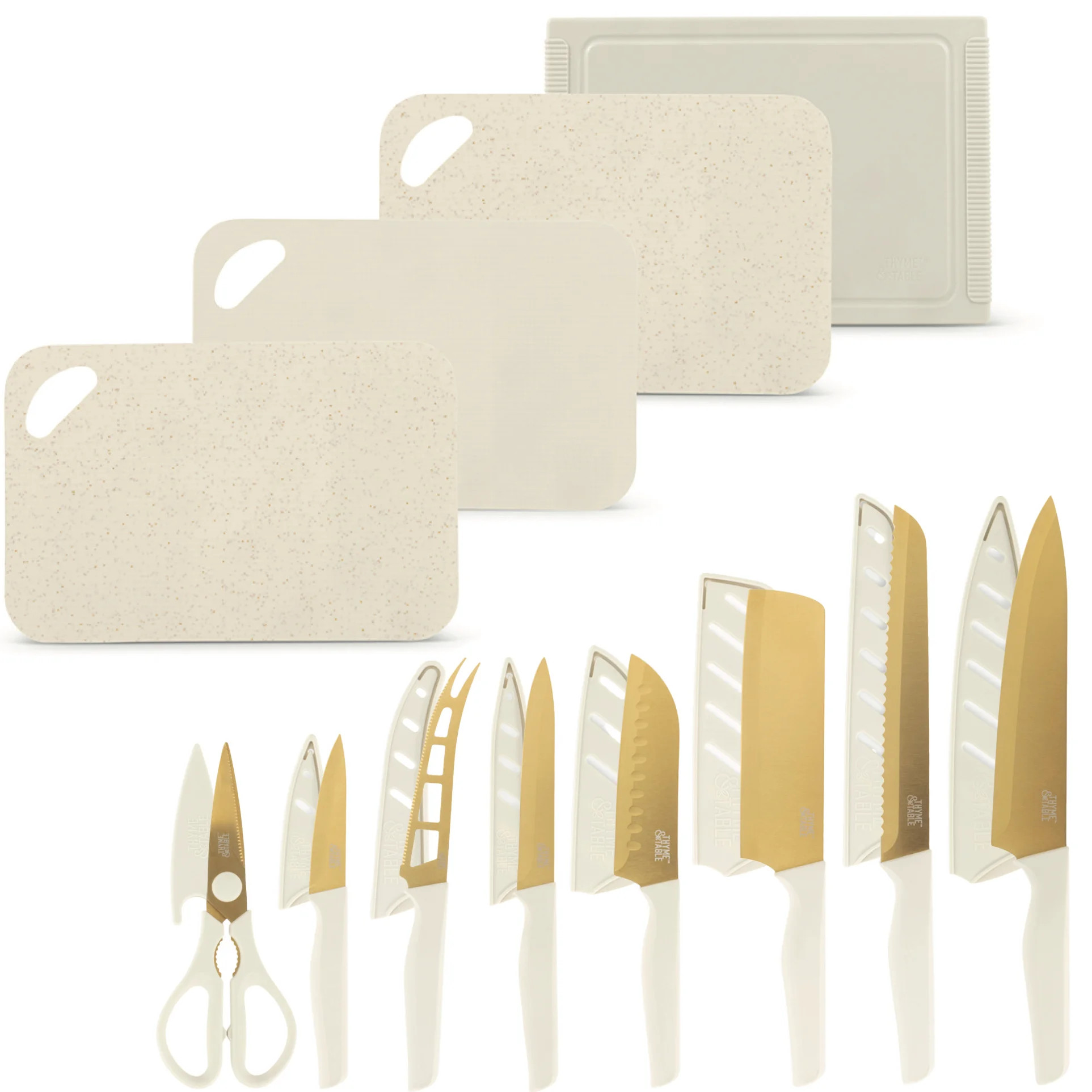 Thyme & Table 20-Piece Knife Set - Taupe | Walmart (US)